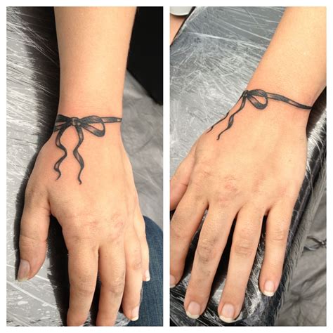 Wrist Ribbon Tattoo, Illustrator Tattoo Dallas GA Cancer