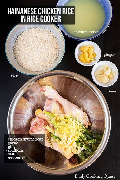 Rice Cooker and Ingredients