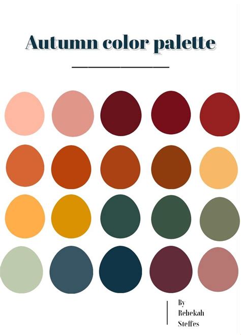 Rich Autumnal Color Palettes
