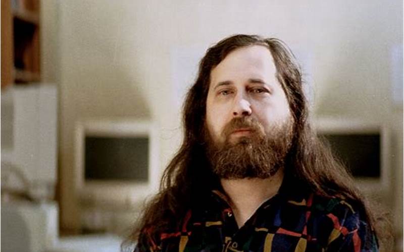 Richard Stallman With A Gnu