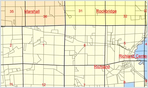 Richland County, Wisconsin Maps