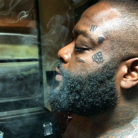 Rick Ross Face Tattoo