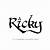 Ricky Name Tattoo Design