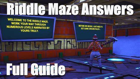 Riddle Quiz Fortnite Creative