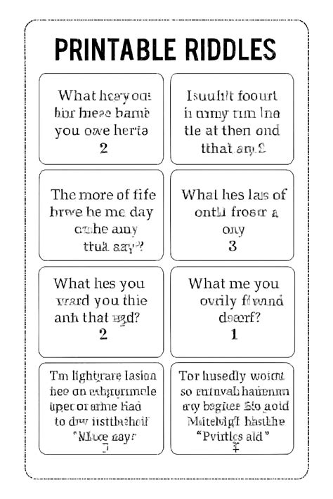 Riddle Quiz Puzzle