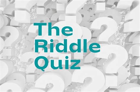 Riddle Quiz Questions And Answers Uk
