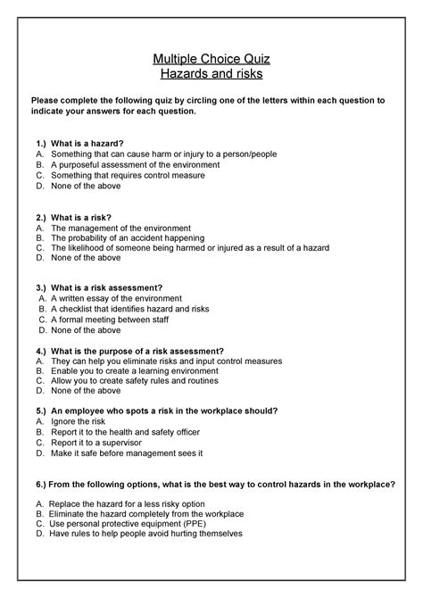 Riddle Quiz Questions Multiple Choice