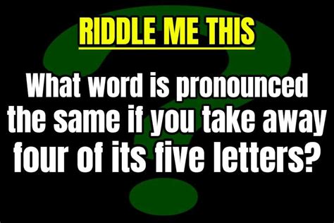 Riddle me this