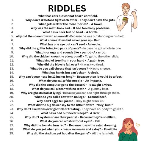 Riddles For Adults At Work With Answers