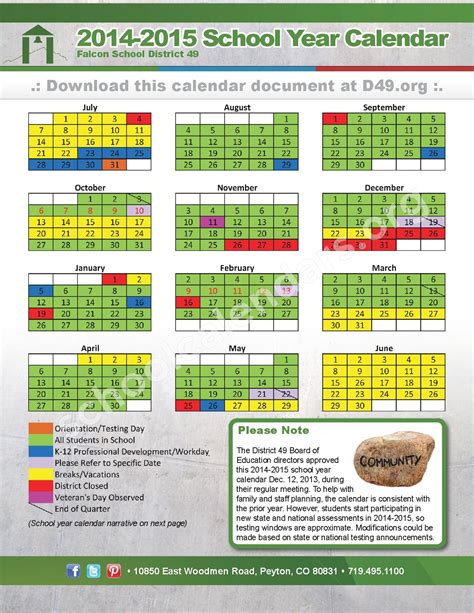 Ridgeview Elementary Calendar