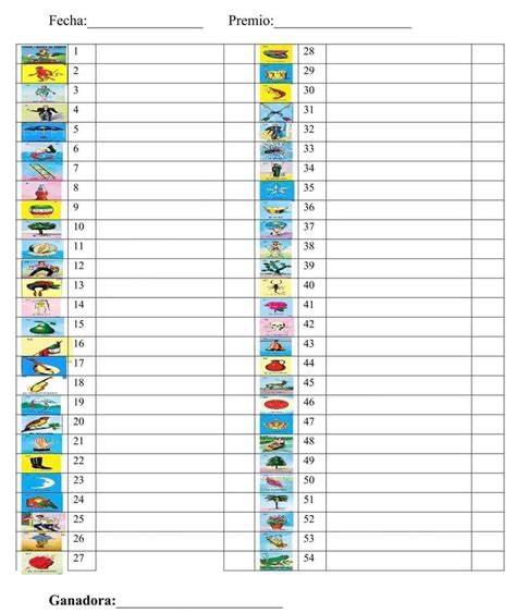 Rifa Loteria Raffle Sheet Printable Free