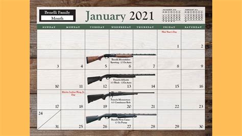 Rifle Calendar 2024