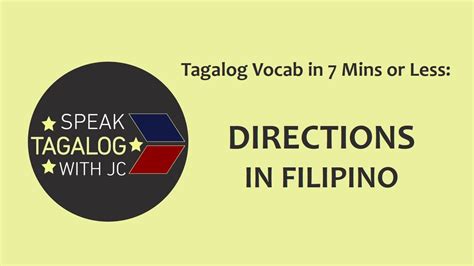 Right In Tagalog Direction