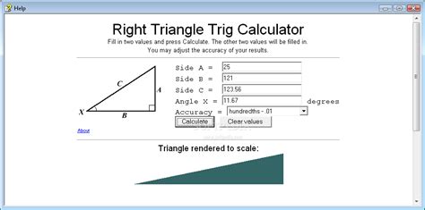 Right-Angled Triangle Calculator
