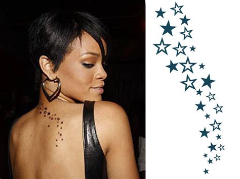 Rihanna tattoo Back of neck tattoo, Neck tattoos women