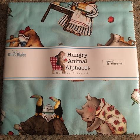 Discover the Adorable World of Hungry Animal Alphabet by Riley Blake - An Enticing Addition to Your Kid's Learning and Playtime