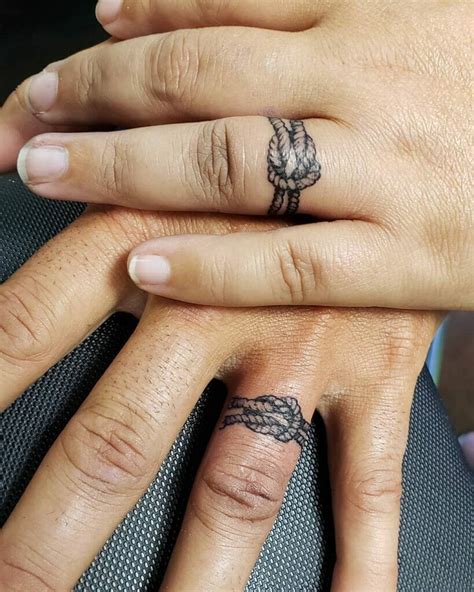 Infinity Ring Finger Tattoos For Couples Best Tattoo Ideas