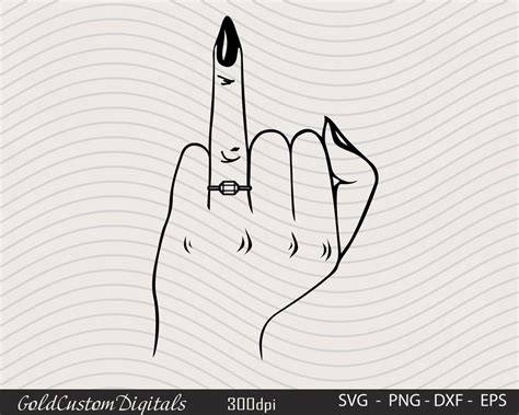 Ring Finger Magic: Elevate Your Designs with Beautifully Crafted Ring Finger Svg Files!