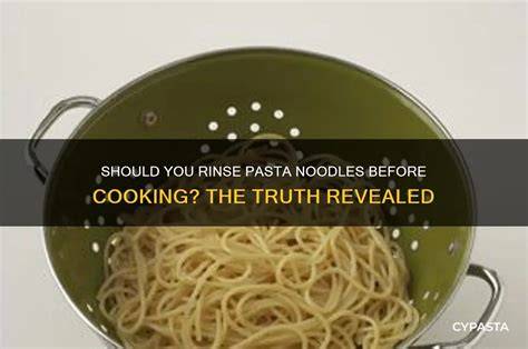 Rinsing Instant Noodles Before Cooking
