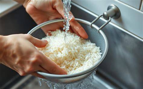 Rinsing Rice