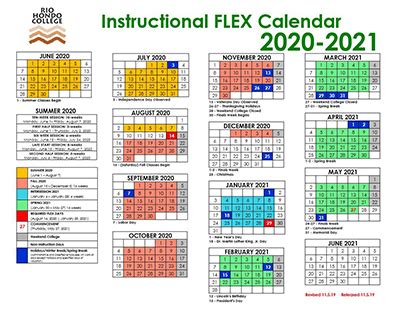 Rio Hondo College Calendar