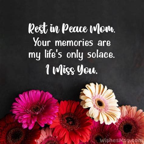 Short Rip mom quotes sayings poems from daughter and son Rip mom