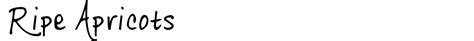 Ripe Apricots Font | dafont.com