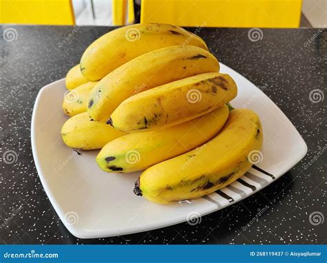 Ripe bananas on a table