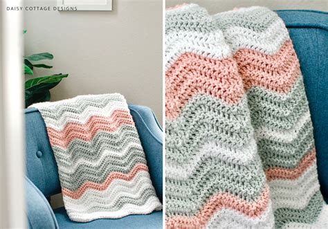 Ripple Crochet Blanket