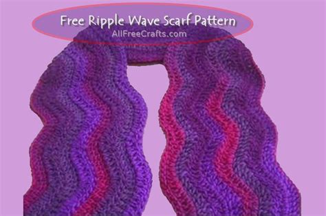 Ripple Scarf Crochet Pattern