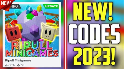 Ripull Minigames Codes - Roblox - June 2023 -