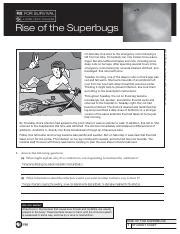 Rise Of The Superbugs Worksheet Answers