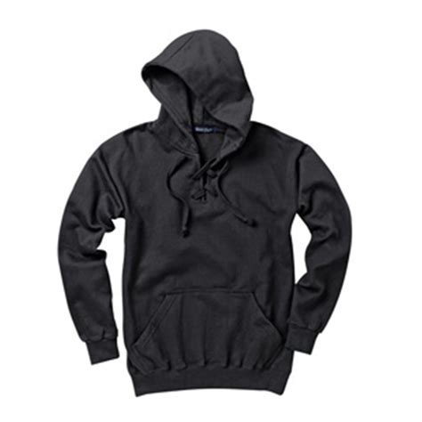 Layered Sleeve Laceup Front Pullover Hoodie Hoodies