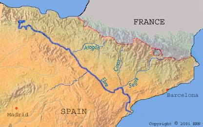 1 The Ebro Basin and its catchment area in the Iberian Peninsula