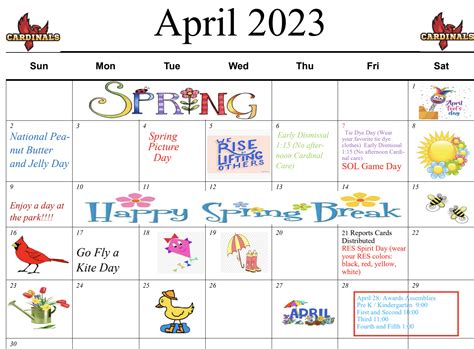 Riverdale Elementary Calendar