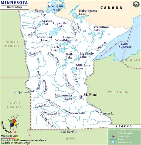 Rivers In Minnesota Map