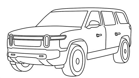 Rivian Coloring Sheet Free