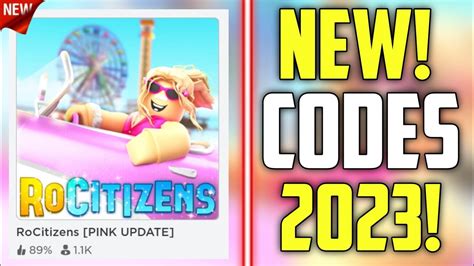 RoCitizens Codes July 2023 - Roblox ID