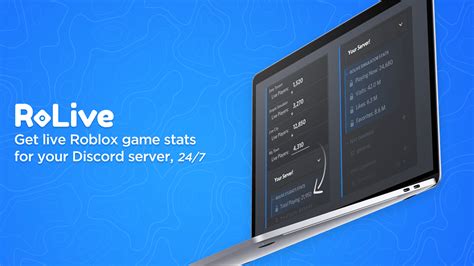 RoLive A Roblox Game & Group stats tracking Discord bot 