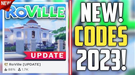 RoVille Codes - Roblox - July 2023 -
