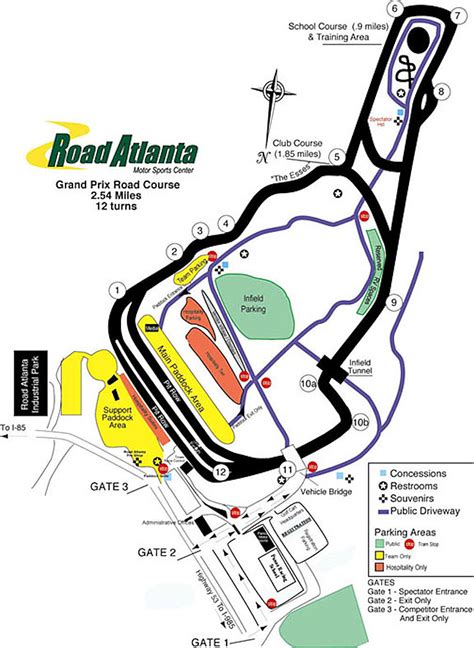 33 Road Atlanta Track Map Maps Database Source