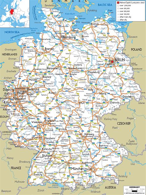 Germany Road Map I Love Maps