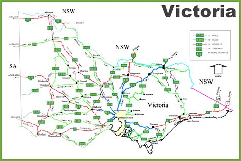 Large Map Of Victoria Australia