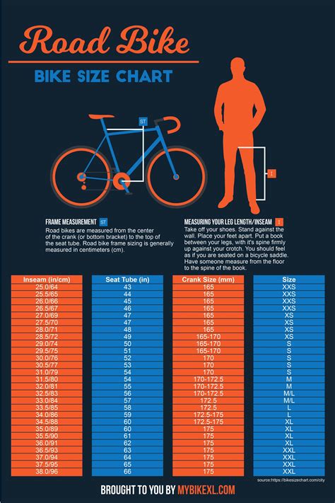 Road Size Bike Chart