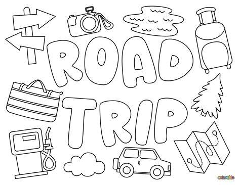 Road Trip Coloring Pages