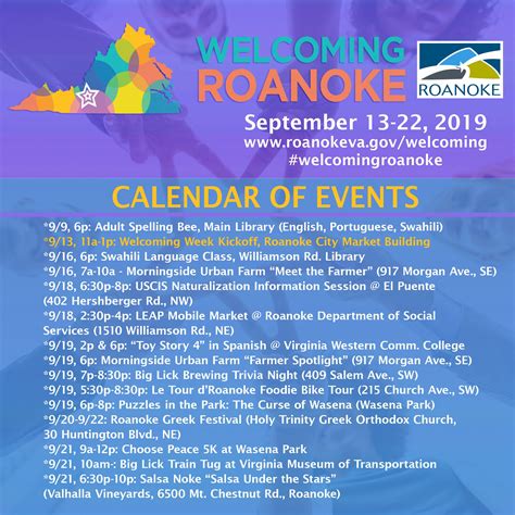 Roanoke Va Calendar Of Events