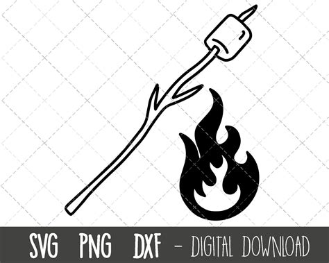 Scrumptious Roasting Marshmallows SVG: Delightful Designs for Sweet Summer Memories
