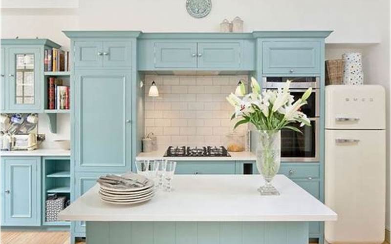 Robins Egg Blue Kitchen Cabinets