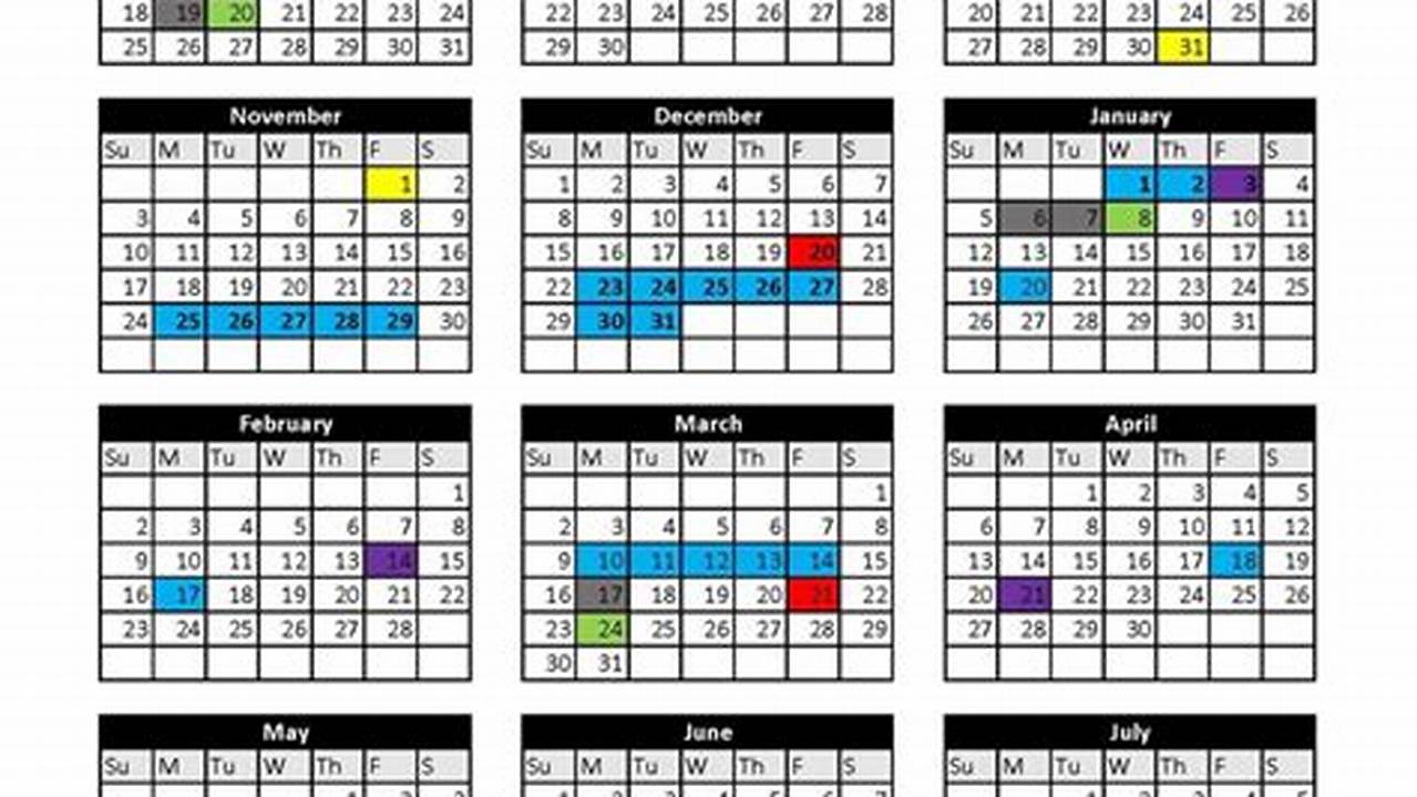 Robinson Calendar 2024-25