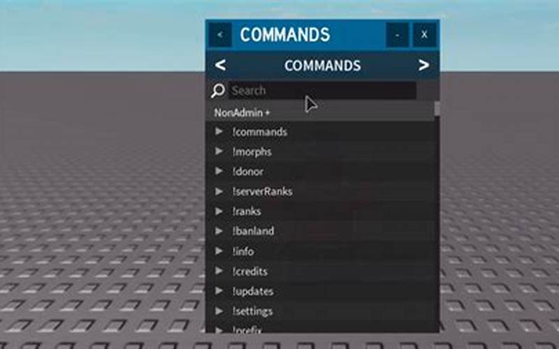 Roblox Admin Commands List
